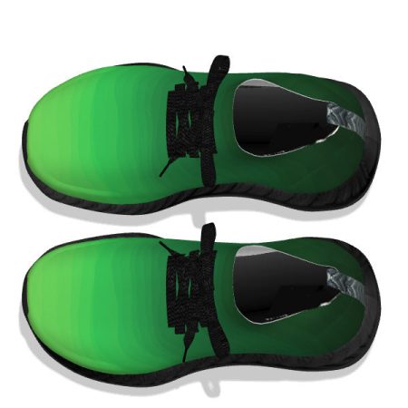 Green Gradient - Black Soles