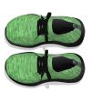 Green Linen - Black Soles